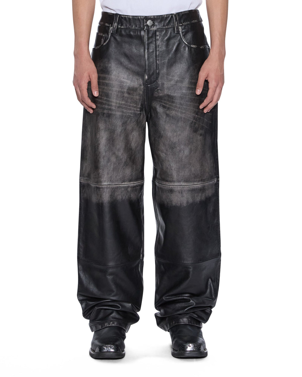Mens Blackjack Maxx Pant Aged Black Relaxed Denim Jeans