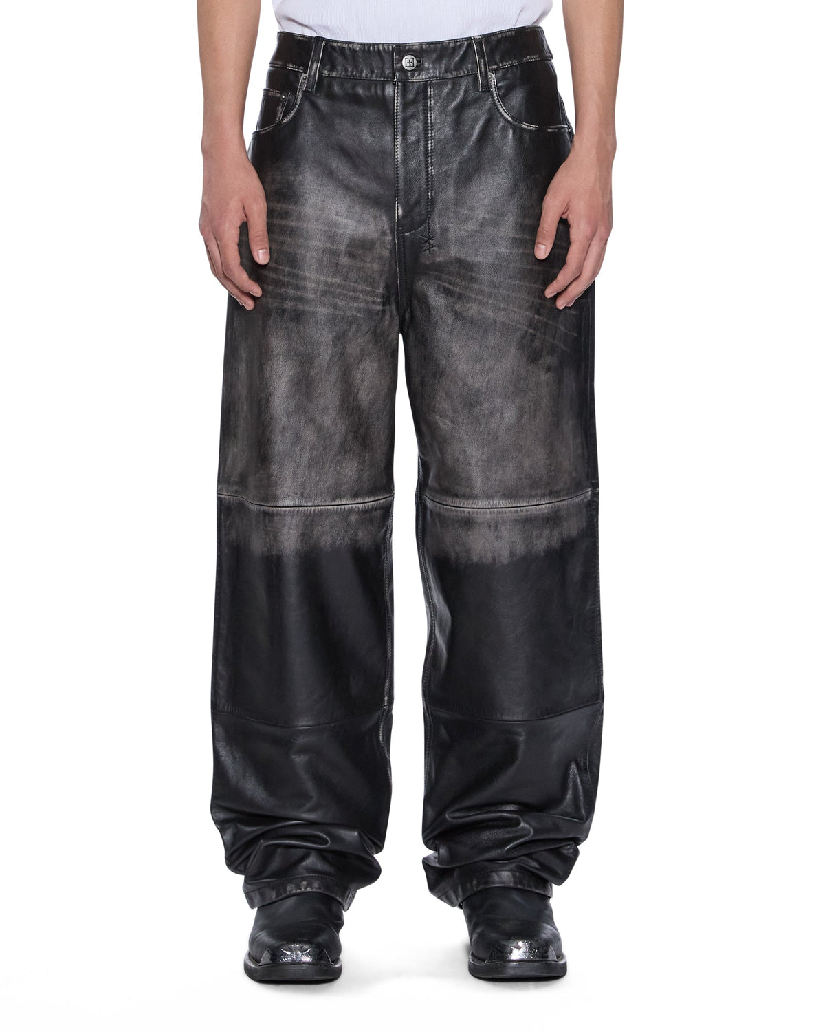 Mens Blackjack Maxx Pant Aged Black Relaxed Denim Jeans