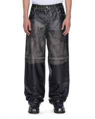 Mens Blackjack Maxx Pant Aged Black Relaxed Denim Jeans