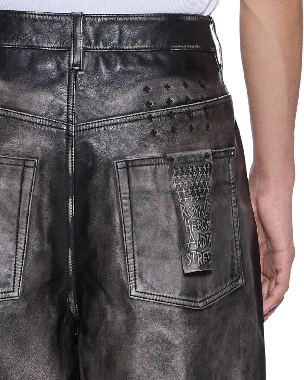 Mens Blackjack Maxx Pant Aged Black Relaxed Denim Jeans