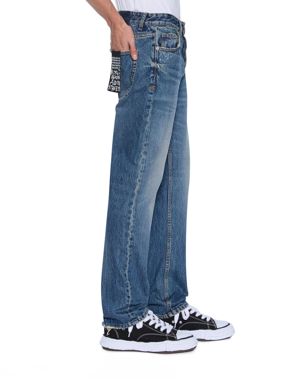 Mens Hazlow Relik Straight Denim Jeans