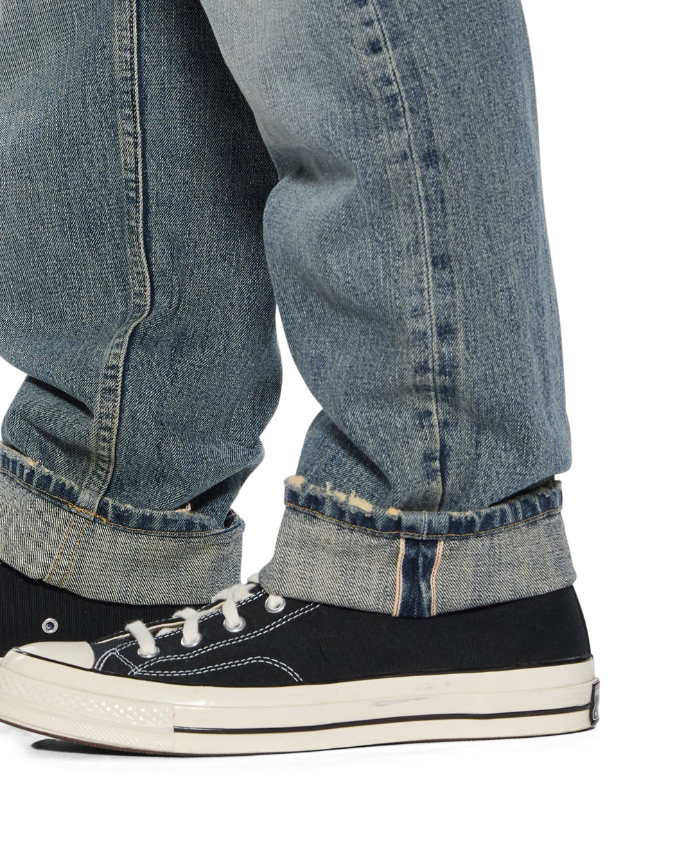 Mens Hazlow Selvedge Melbourne Blue Straight Denim Jeans