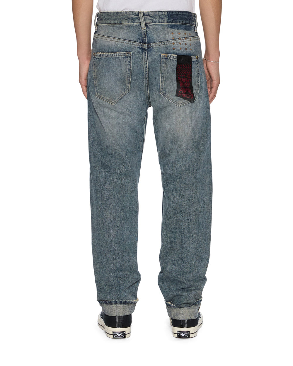Mens Hazlow Selvedge Melbourne Blue Straight Denim Jeans