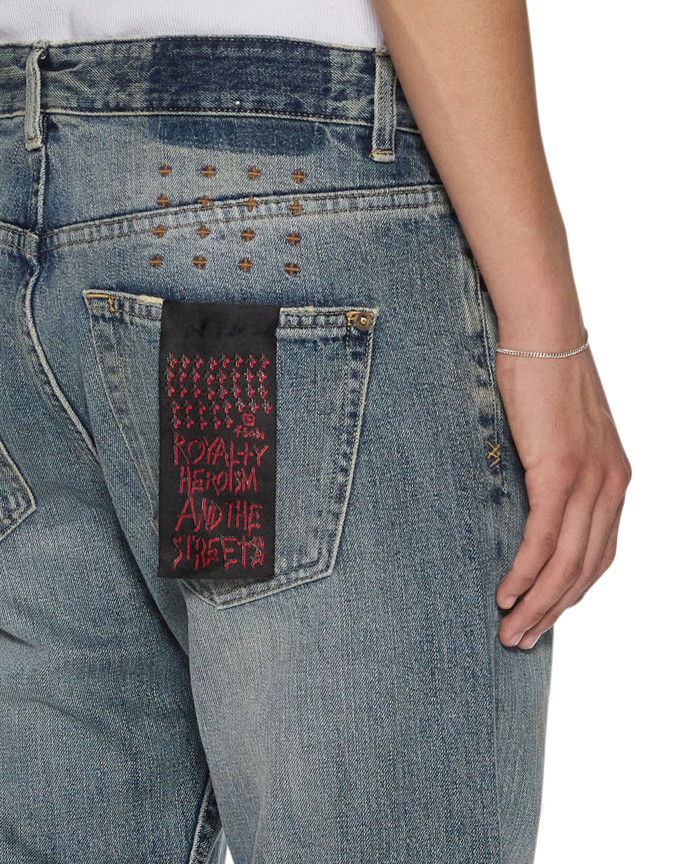 Mens Hazlow Selvedge Melbourne Blue Straight Denim Jeans