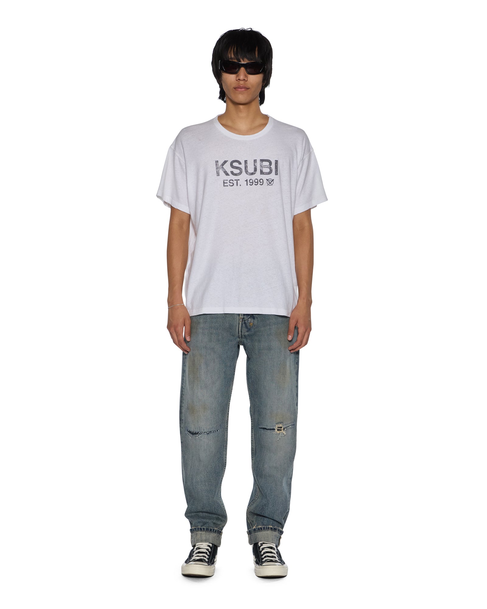 Mens Hazlow Selvedge Melbourne Blue Straight Denim Jeans