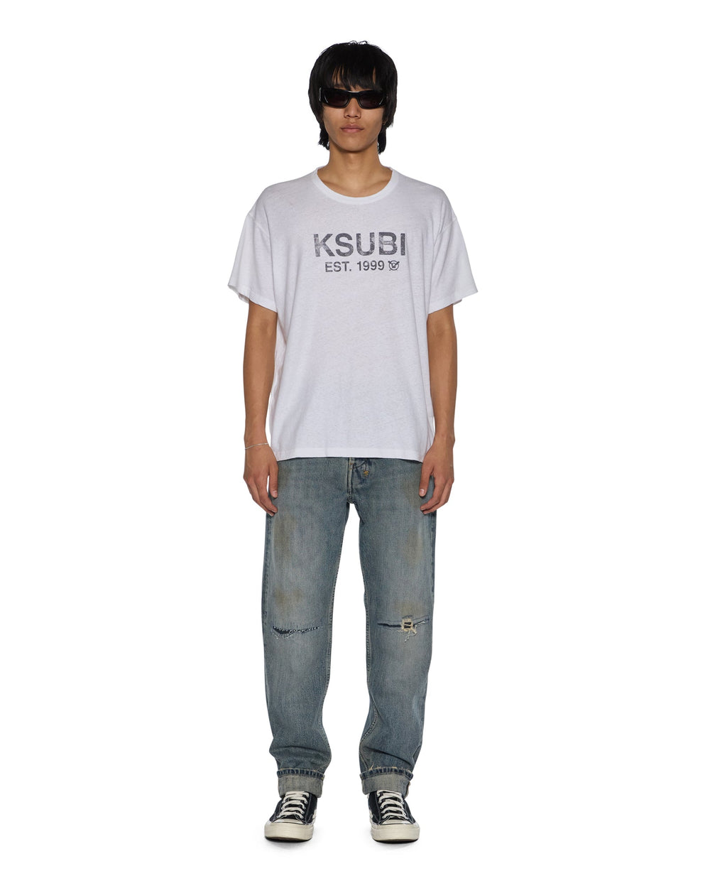 Mens Hazlow Selvedge Melbourne Blue Straight Denim Jeans