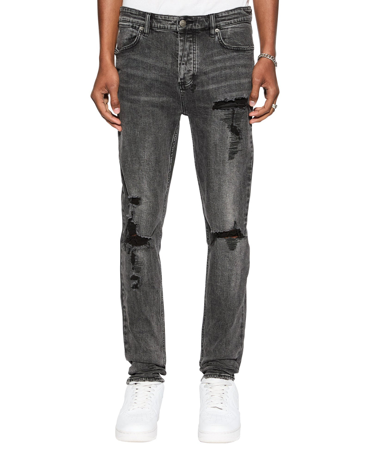 Van Winkle Angst Trashed Black Stonewash Jeans