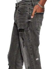 Van Winkle Angst Trashed Black Stonewash Jeans