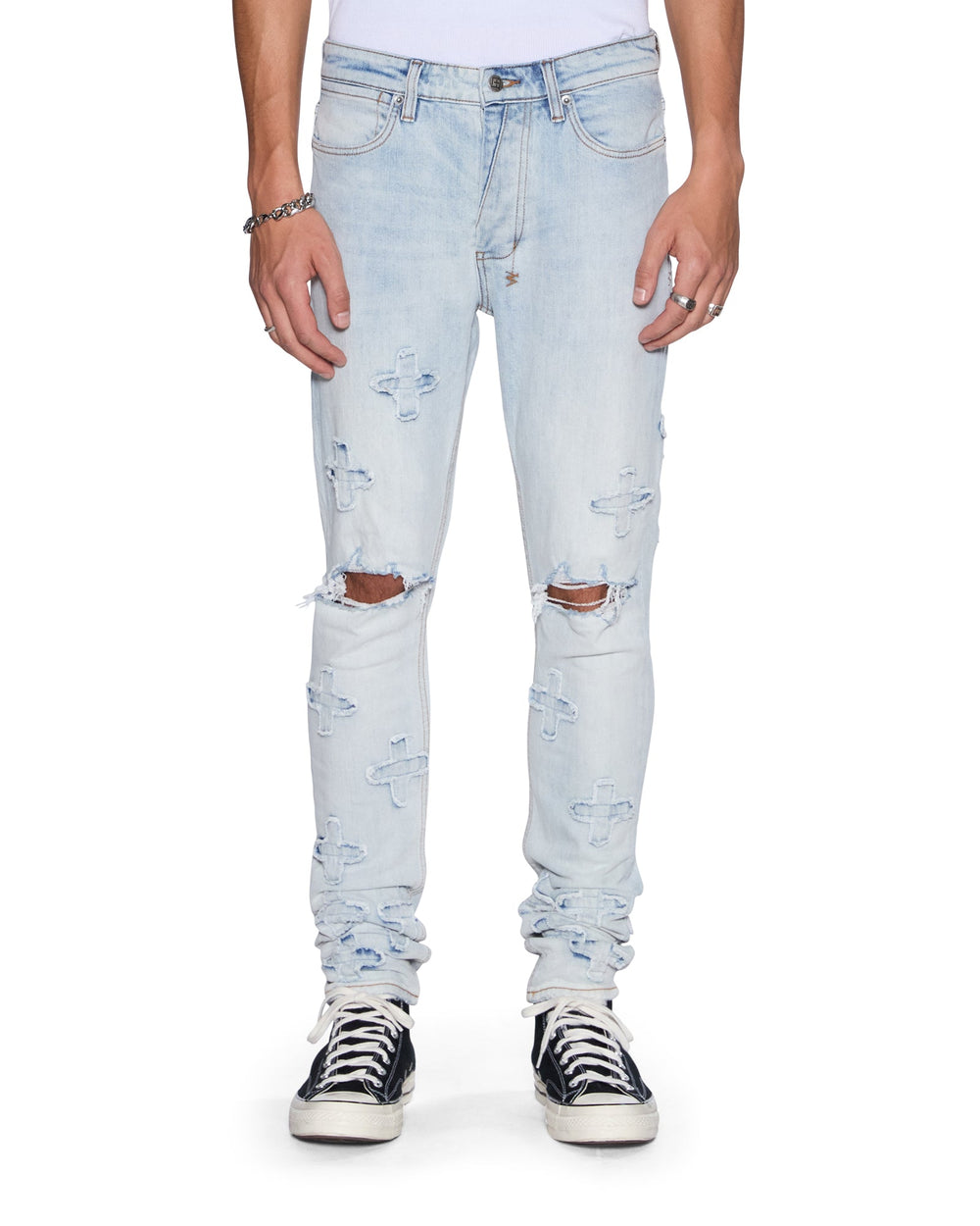 Buy Van Winkle Kraftwerk Mens's Distressed Jean KSUBI