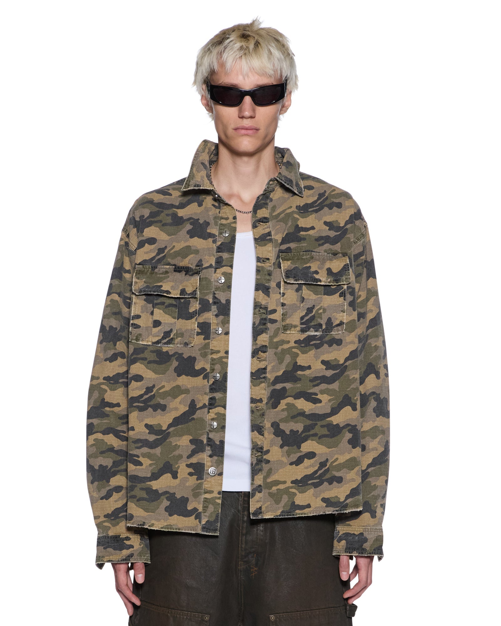 Mens Vulture Ls Shirt Camo Shirts