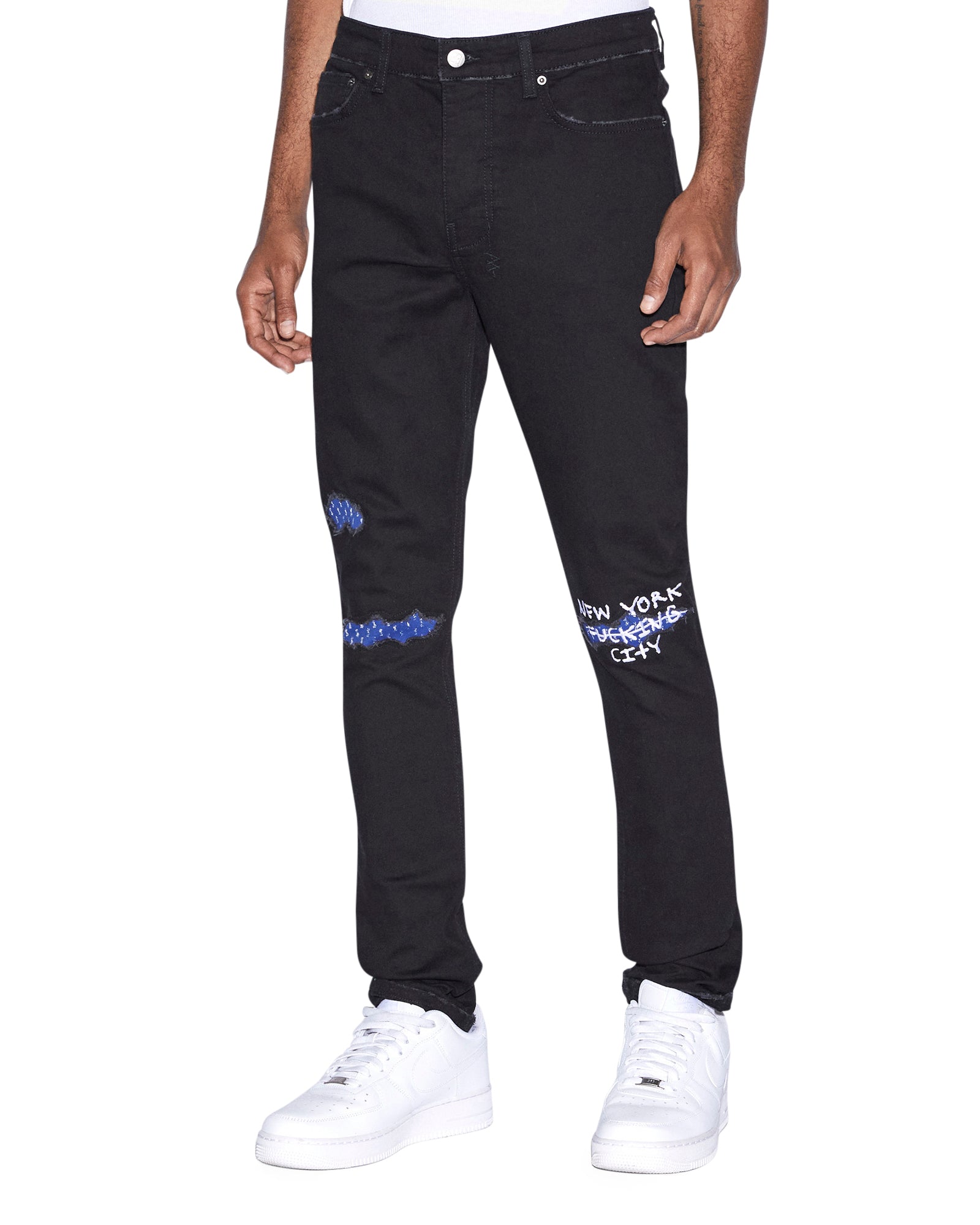 Buy Chitch NYC Laid Black Men's Slim Denim Jeans KSUBI