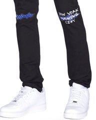 Buy Chitch NYC Laid Black Men's Slim Denim Jeans KSUBI