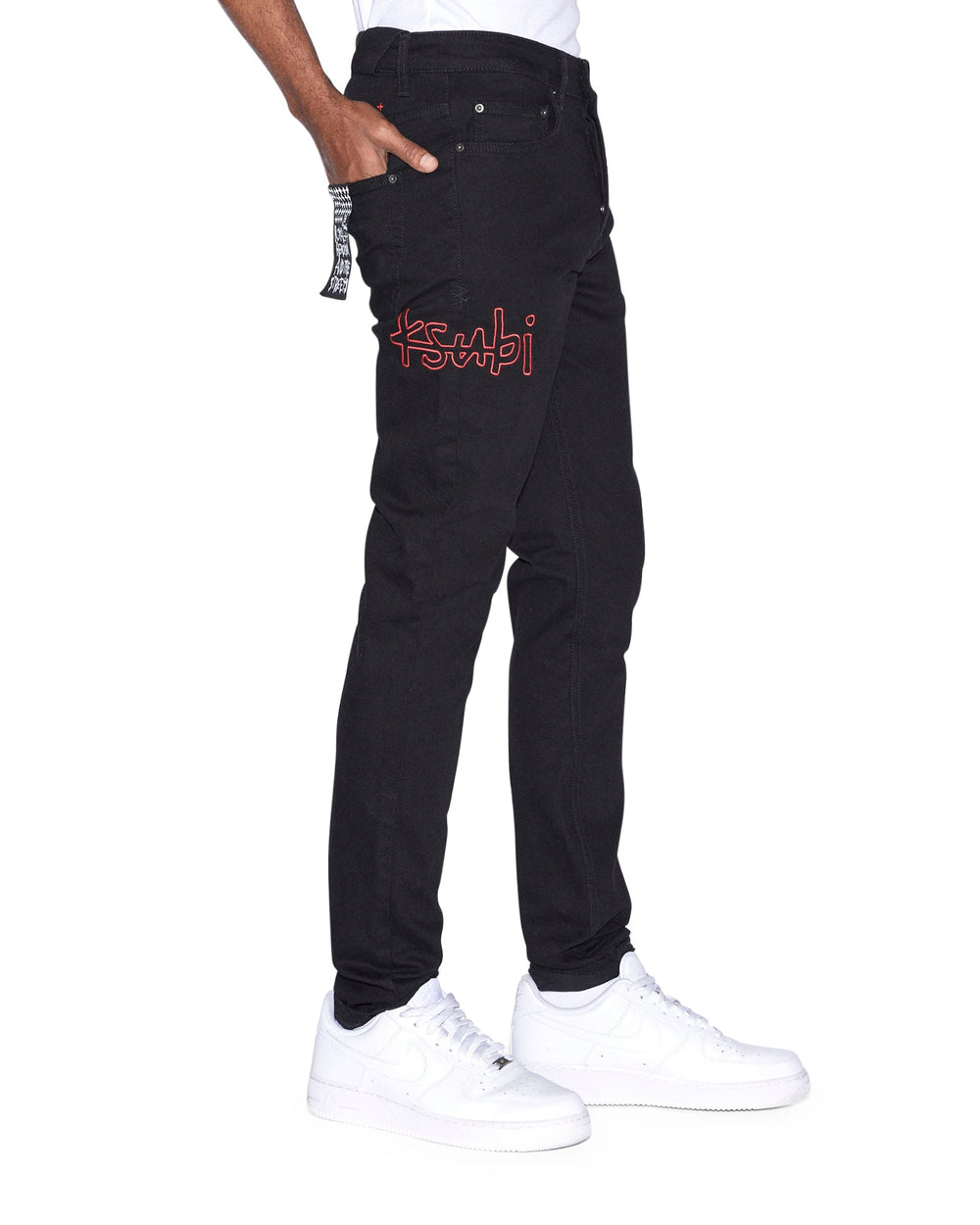 Buy Chitch Chicago Laid Black Men's Slim Denim Jeans KSUBI