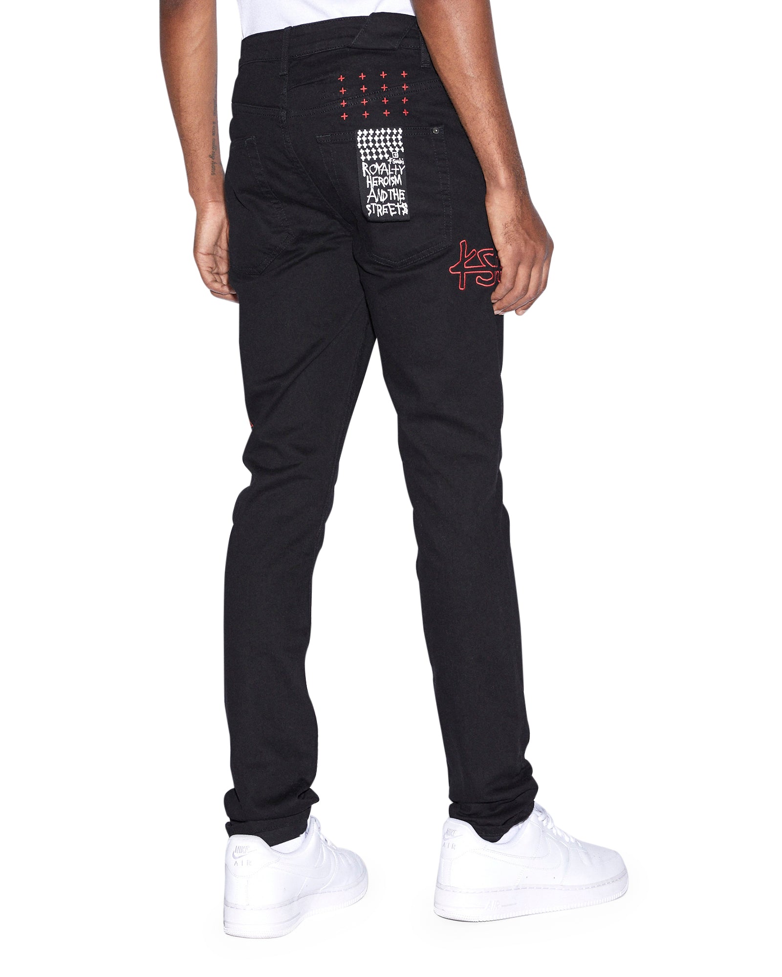 Buy Chitch Chicago Laid Black Men's Slim Denim Jeans KSUBI