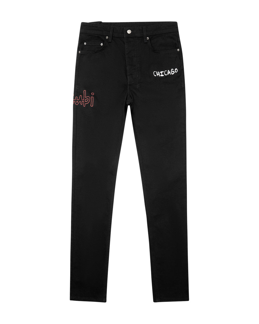 Buy Chitch Chicago Laid Black Men's Slim Denim Jeans KSUBI