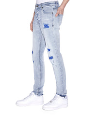 Buy Chitch Miami Philly Blue Men's Slim Denim Jeans KSUBI
