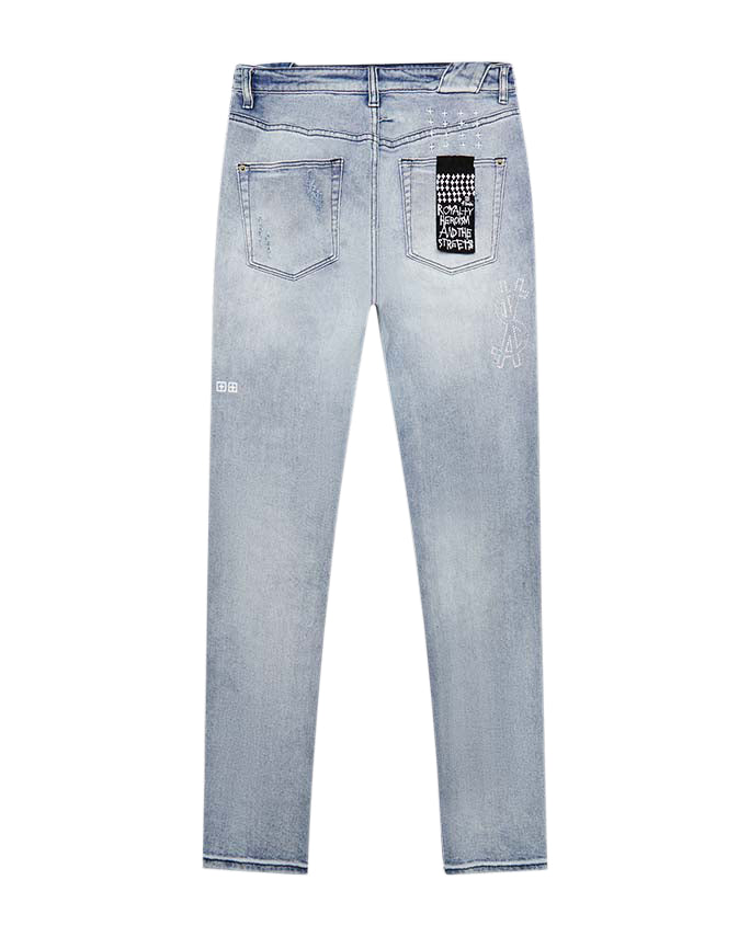 Buy Chitch Miami Philly Blue Men's Slim Denim Jeans KSUBI