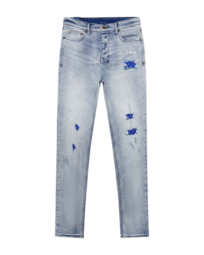 Buy Chitch Miami Philly Blue Men's Slim Denim Jeans KSUBI