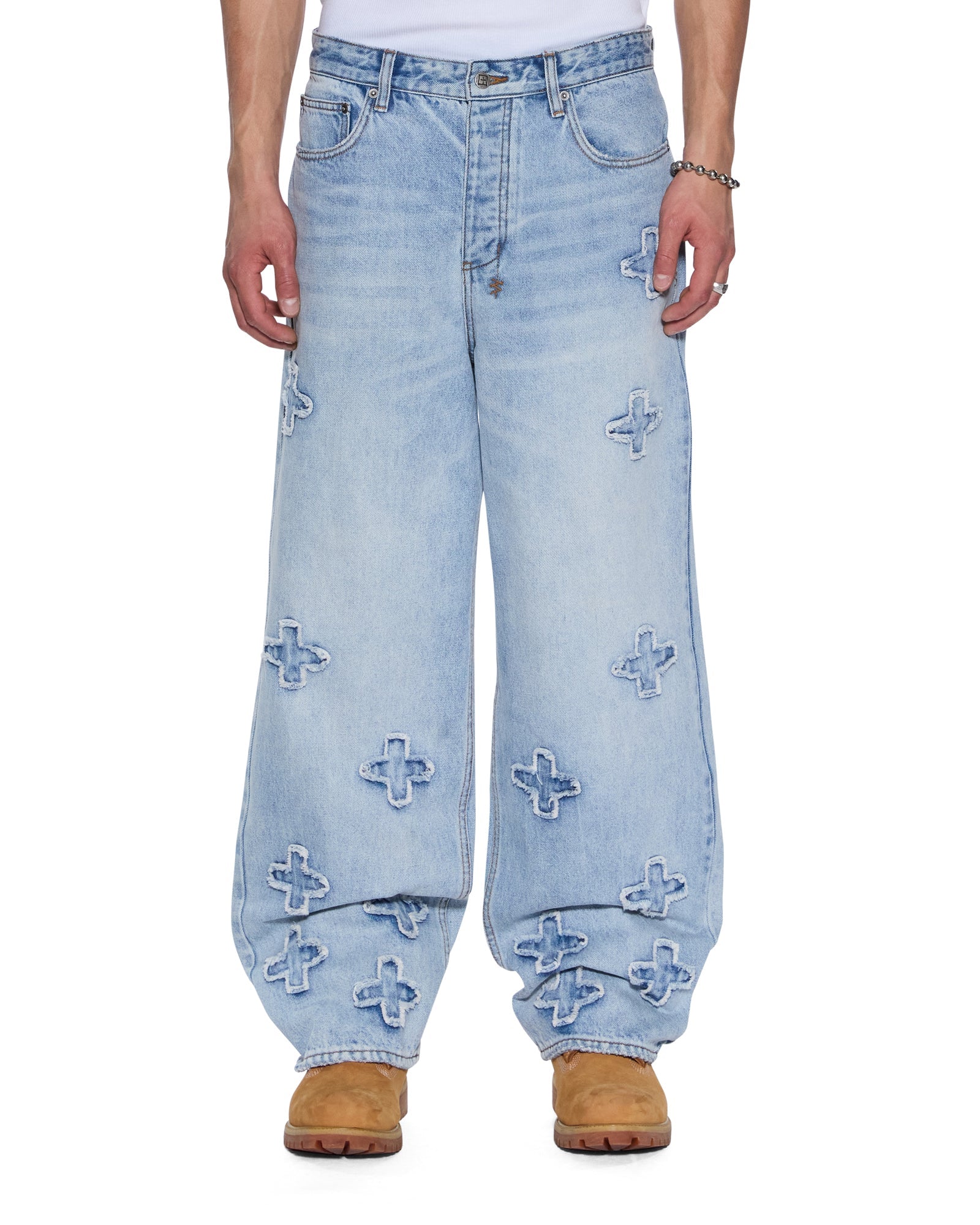 Buy Maxx Kraftwerk Men's Patched Denim Jean KSUBI