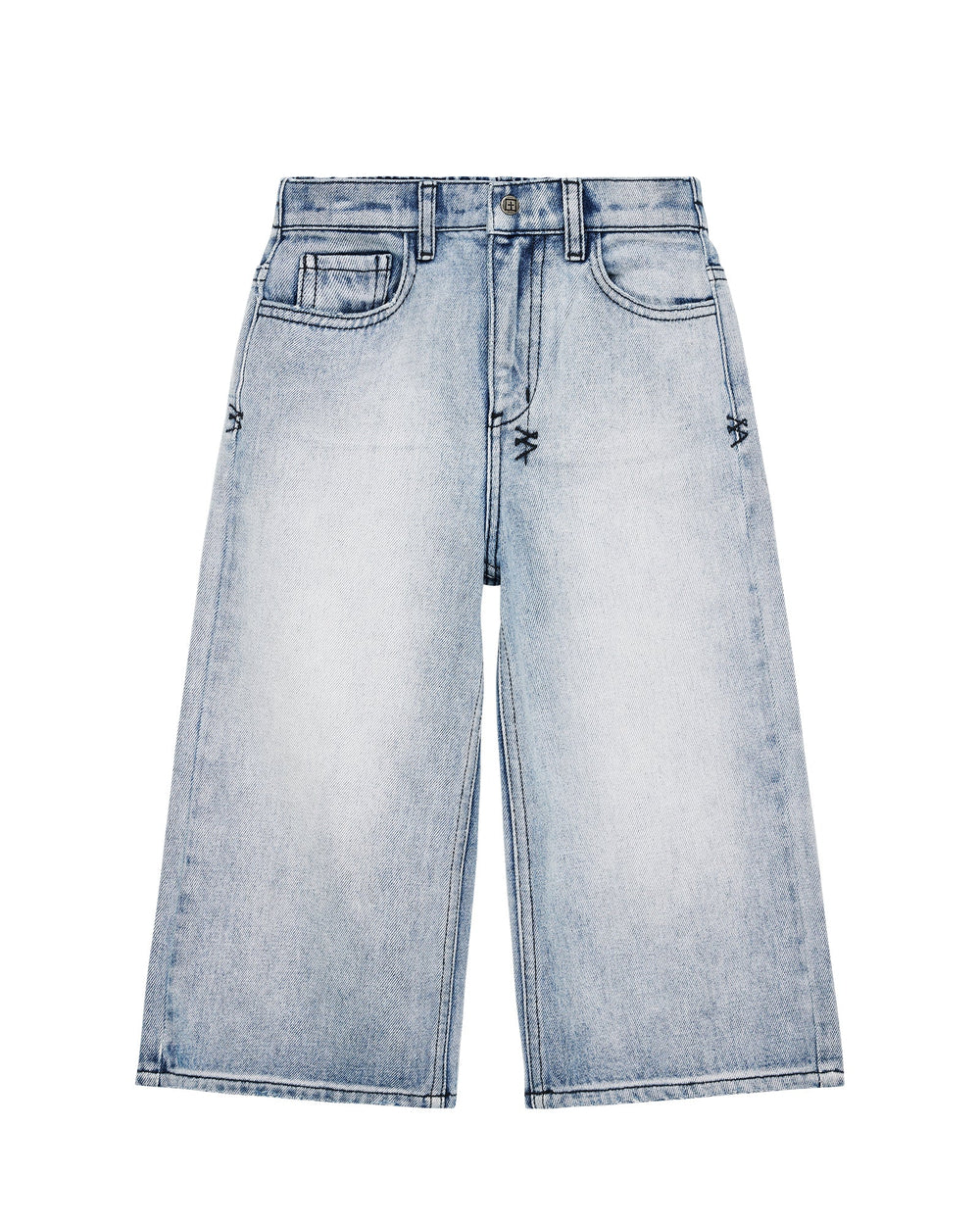 Kids Lil Anti K Punk Blue Relaxed Denim Jeans