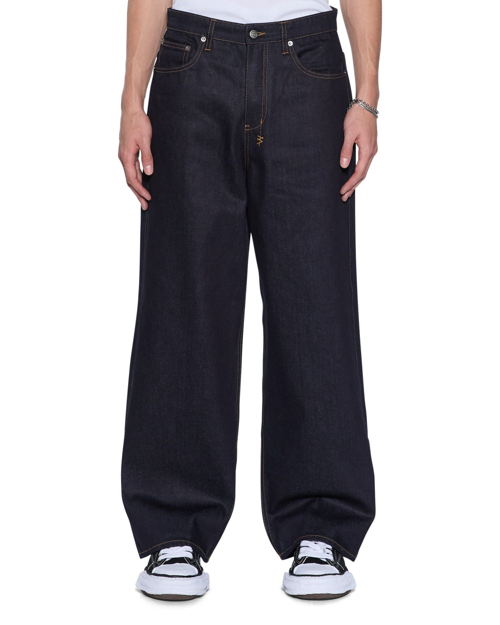 Mens Maxx Raw Blue Baggy Denim Jeans