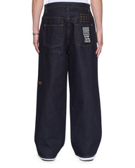 Mens Maxx Raw Blue Baggy Denim Jeans