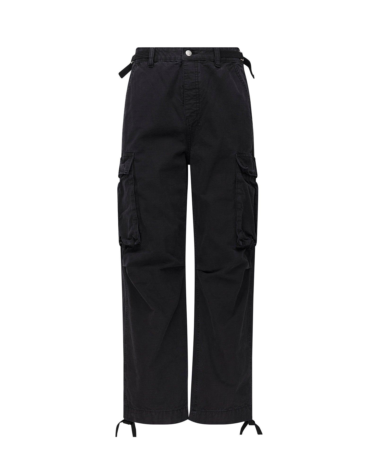 Mens Maxx Fugitive Cargo Worn Black Pants