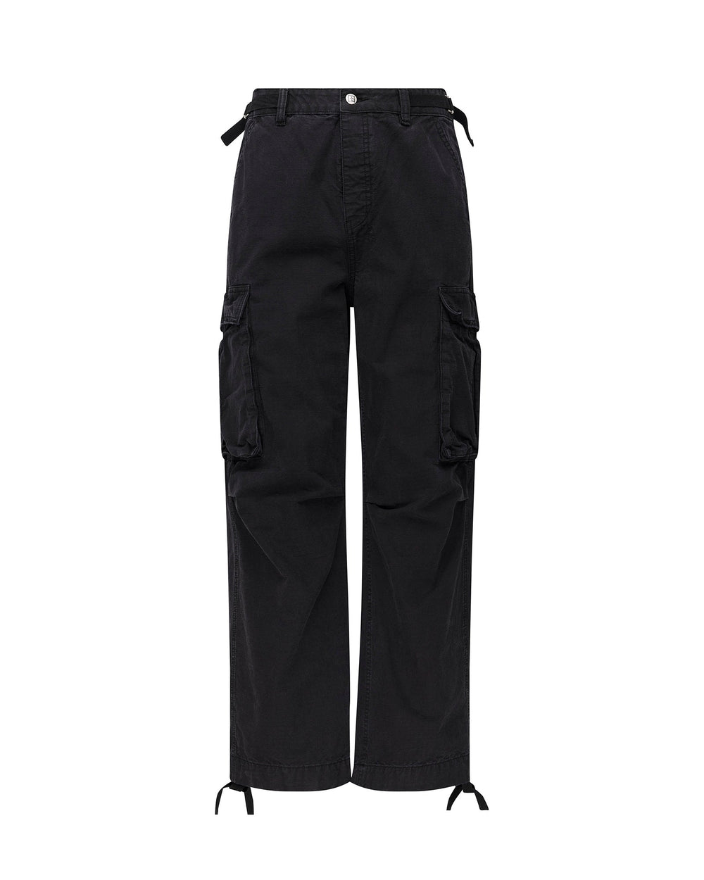 Mens Maxx Fugitive Cargo Worn Black Pants