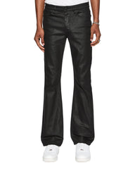 Mens Bronko Black Wax Bootcut Denim Jeans