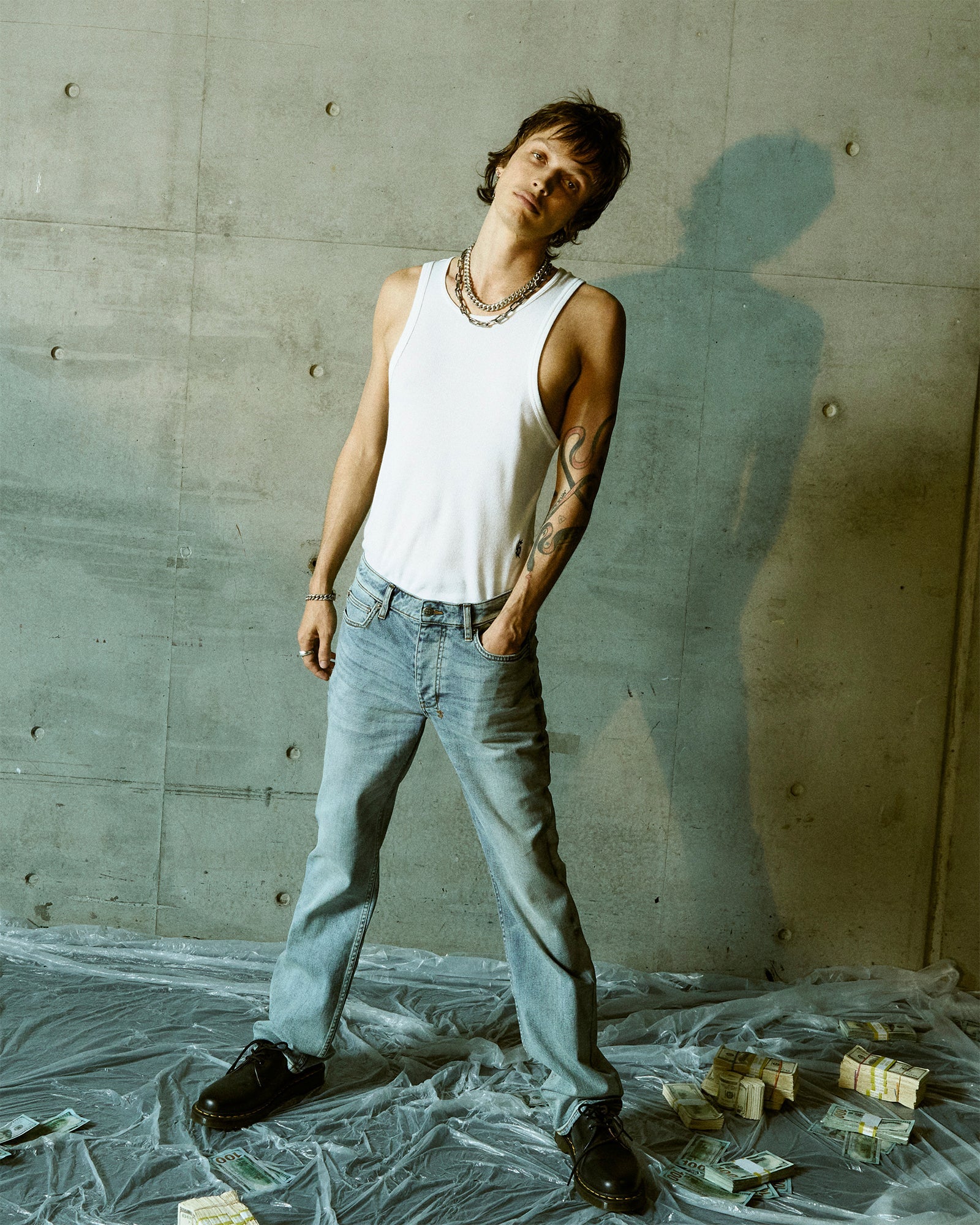 Mens Bronko Pure Dynamite Bootcut Denim Jeans