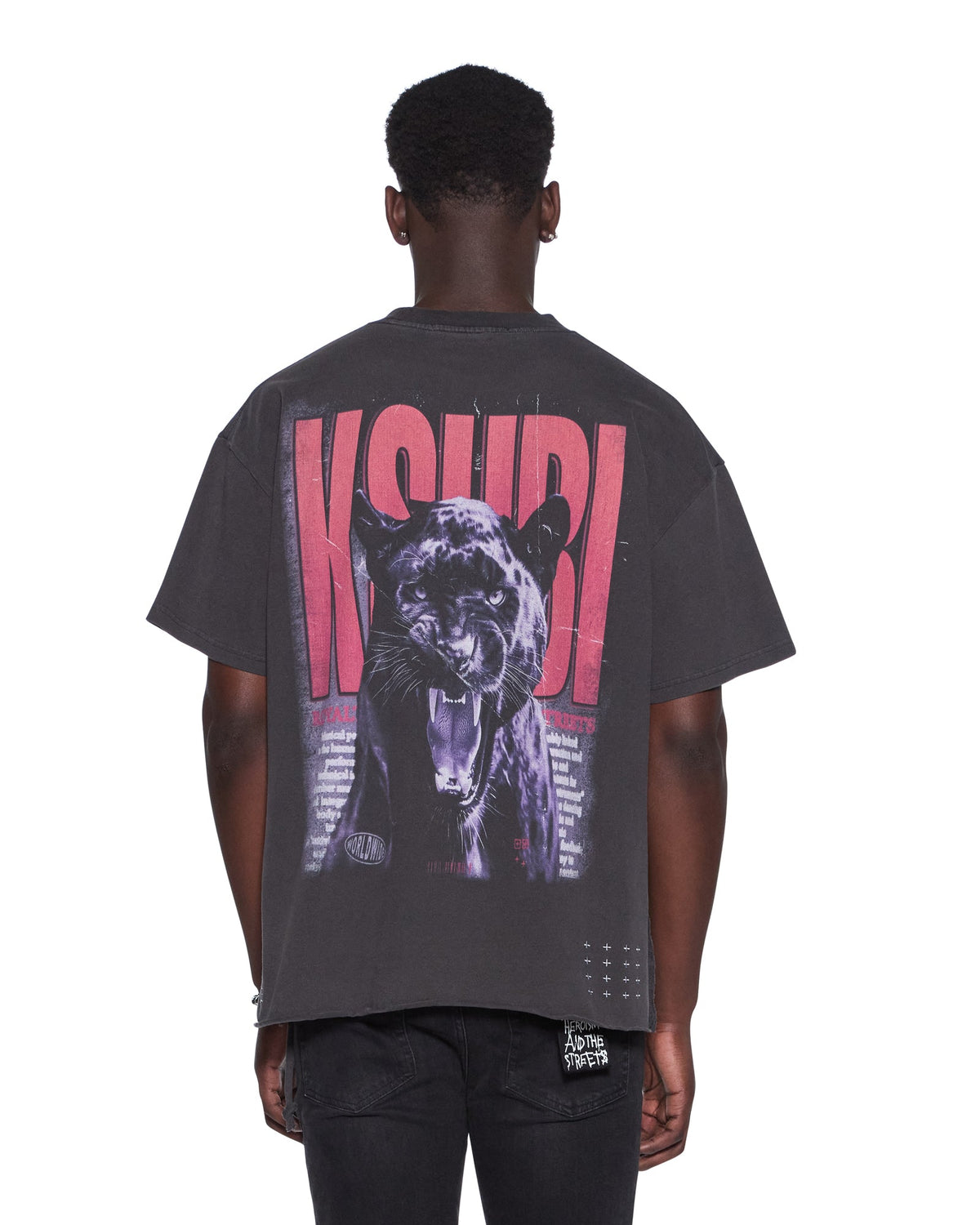 Mens Panthera Ekcess Ss Tee Faded Black Tees
