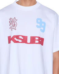 Mens Rugged Ekcess Ss Tee White/Red Tees