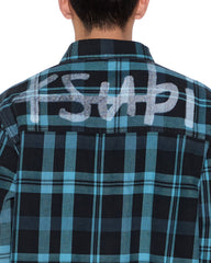Mens Rosebowl Ls Shirt 1999 Blue Check Shirts