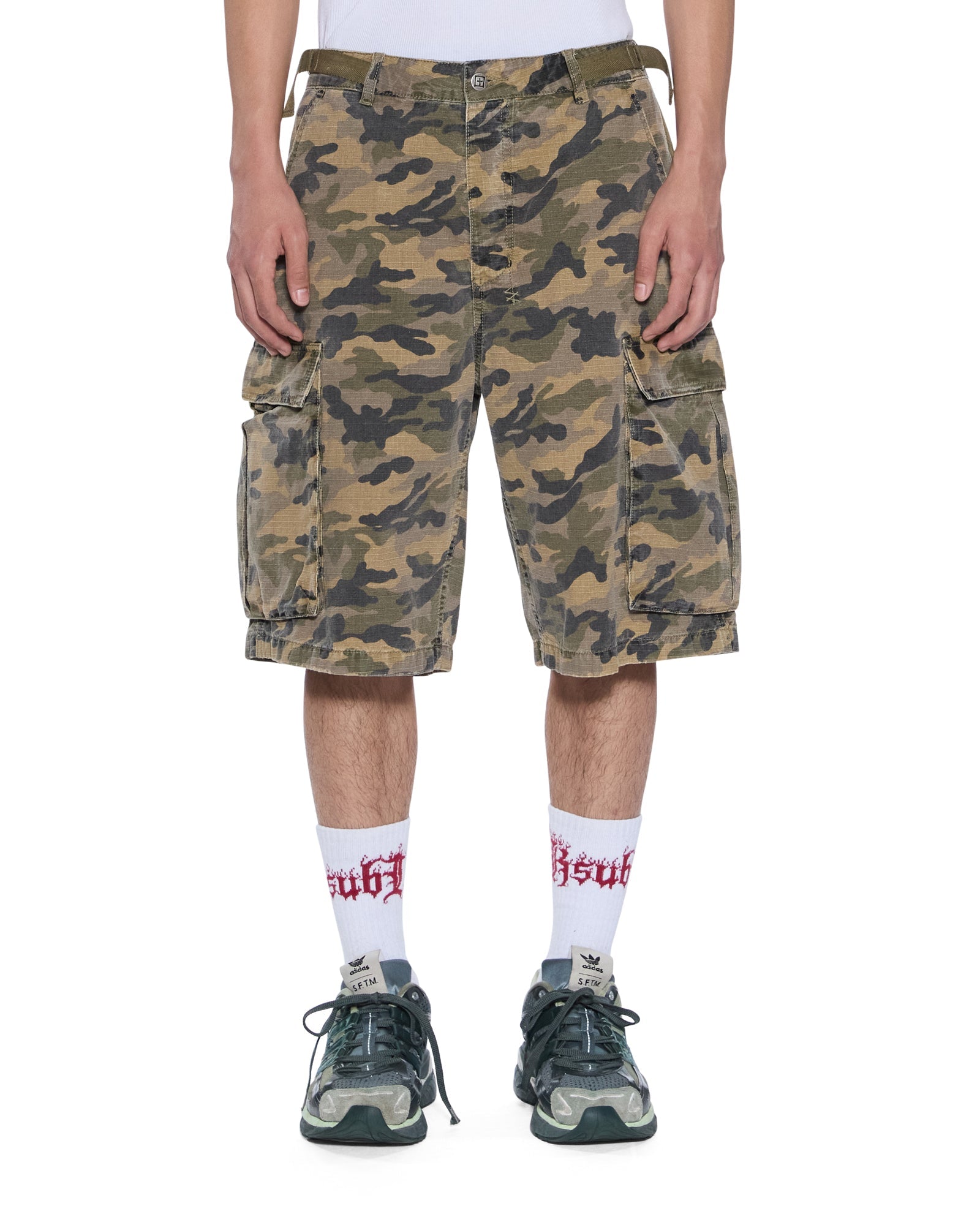 Mens Troop Cargo Short Camo Walkshorts