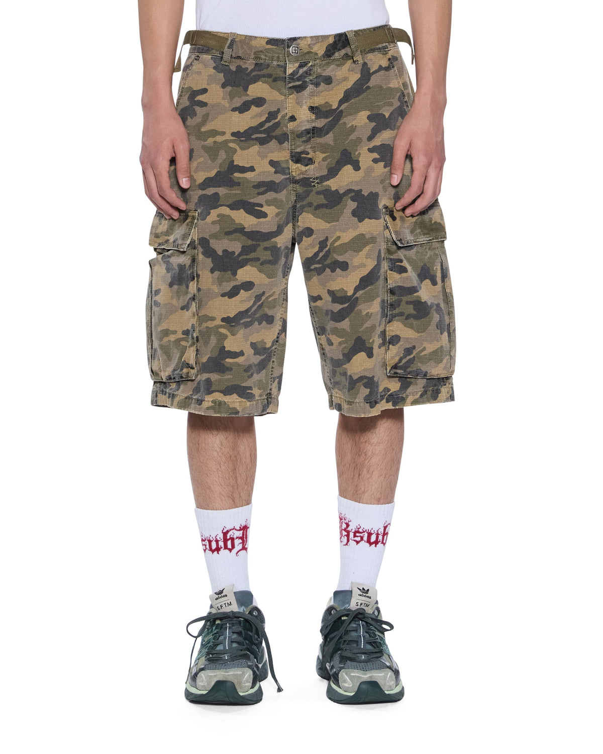 Mens Troop Cargo Short Camo Walkshorts