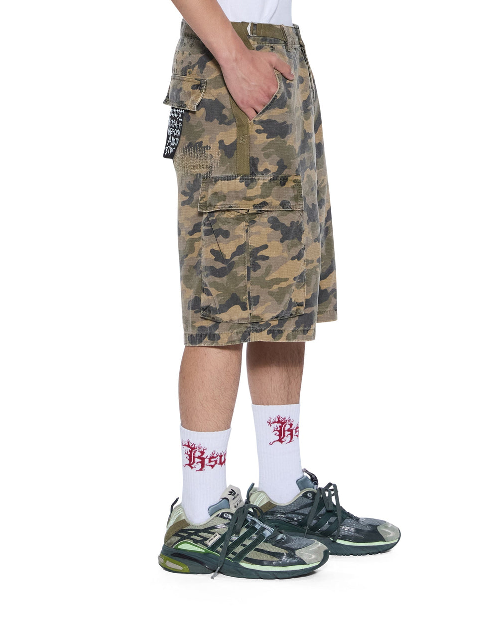 Mens Troop Cargo Short Camo Walkshorts