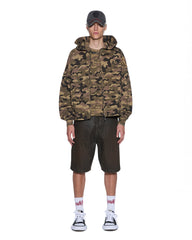 Mens Zip Thru Halen Hoodie Camo Fleece