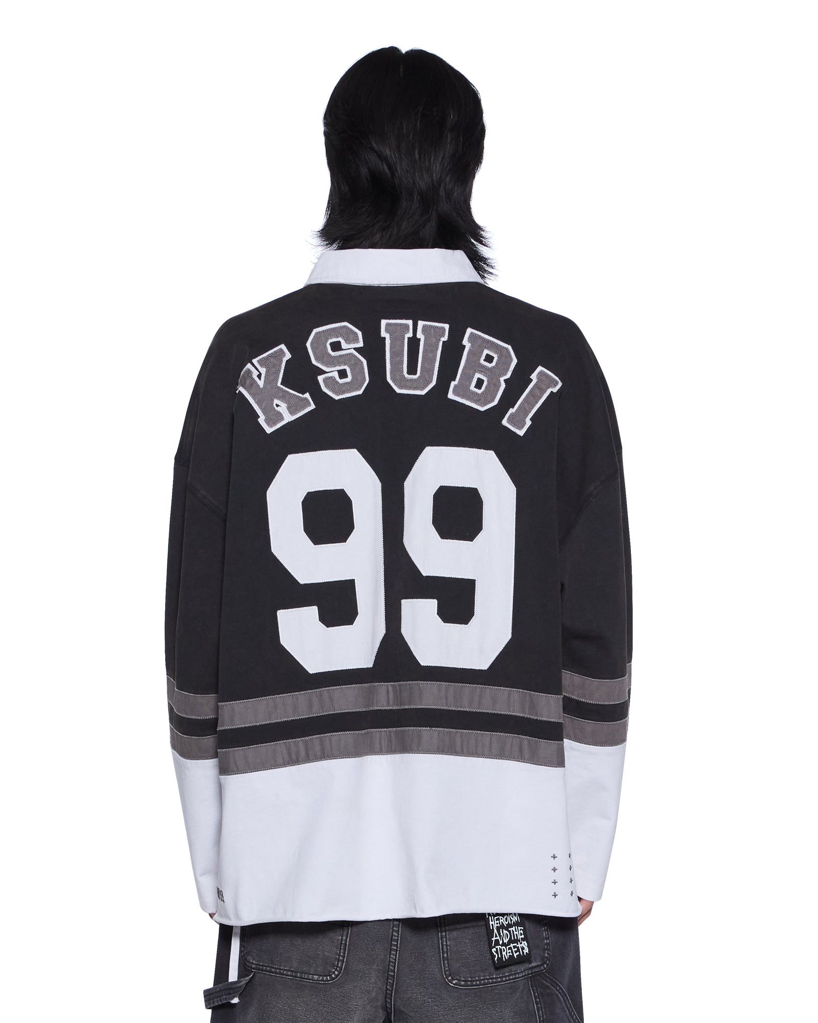 Mens Duke Rugby Ls Jersey Black Fashion Tops