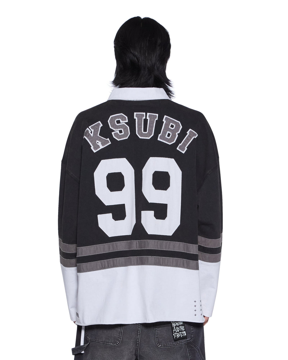 Mens Duke Rugby Ls Jersey Black Fashion Tops