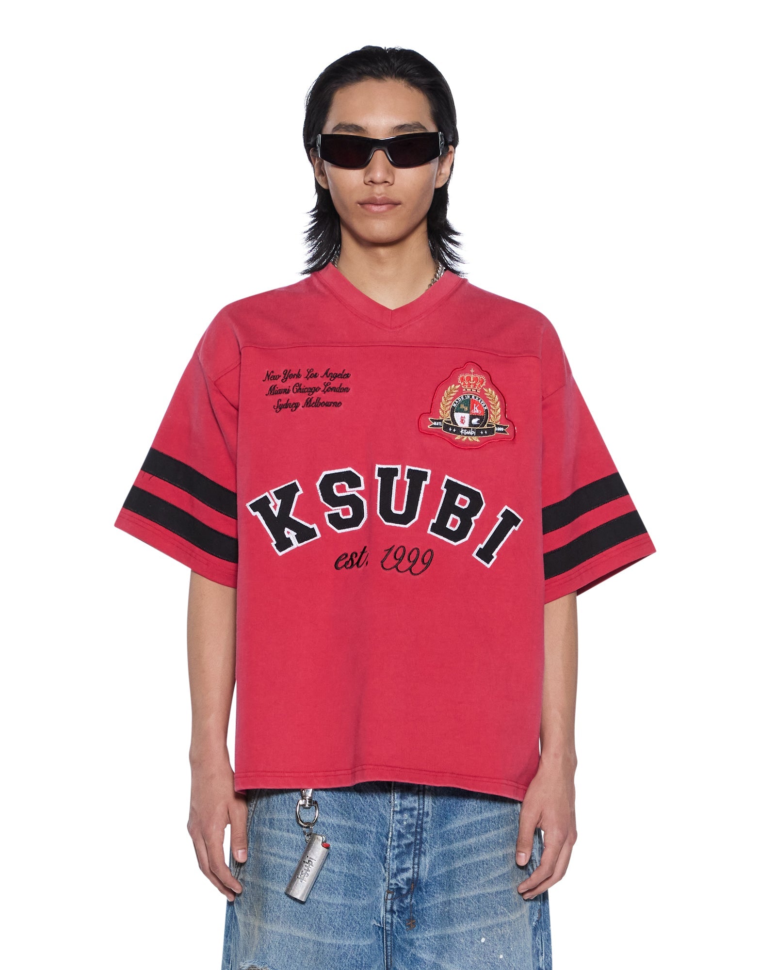 Mens Duke Ss Jersey Crimson Tees