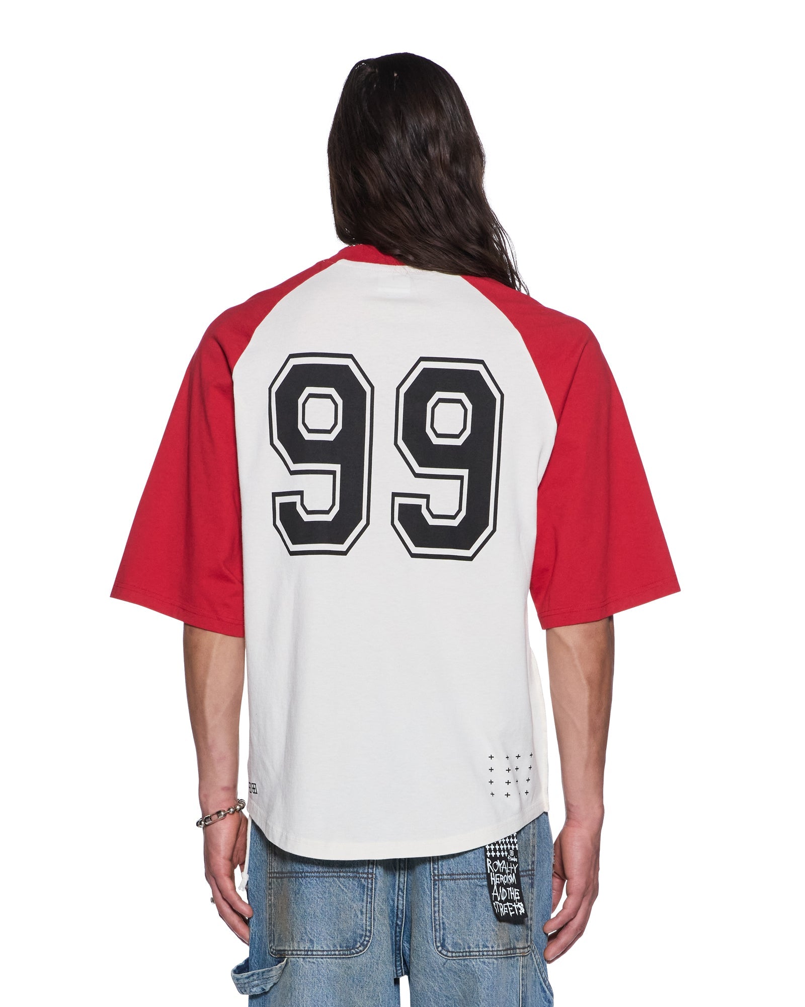 Mens 99 Biggie Raglan Ss Tee Red Tees