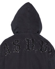 Mens Bomber Jacket Stud Black Jackets
