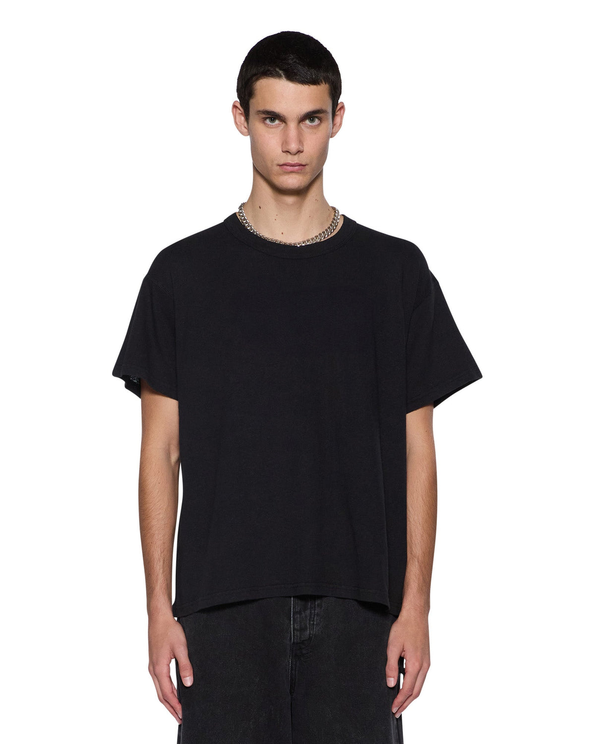Mens Slub Sid Ss Tee Black Tees