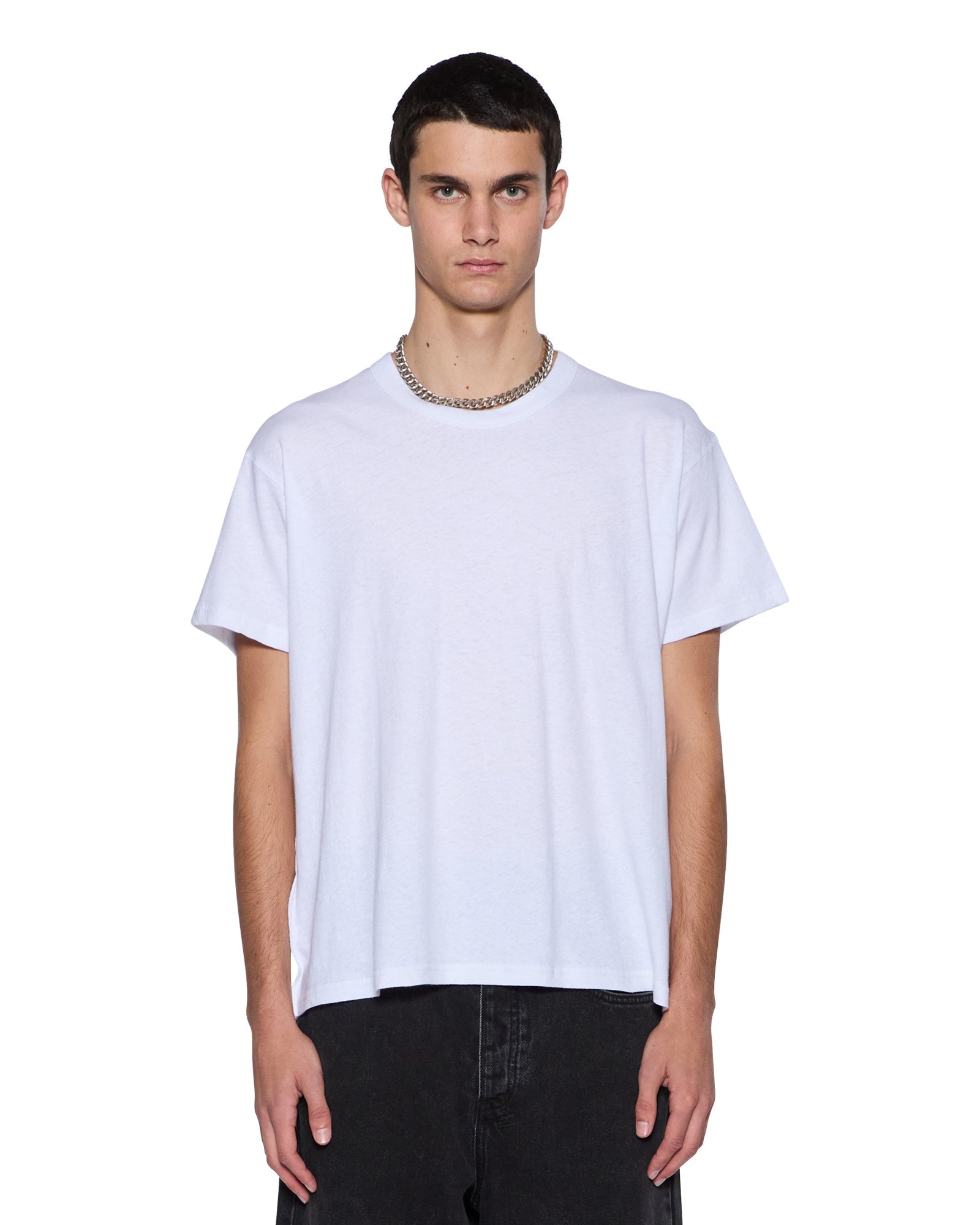 Mens Slub Sid Ss Tee White Tees