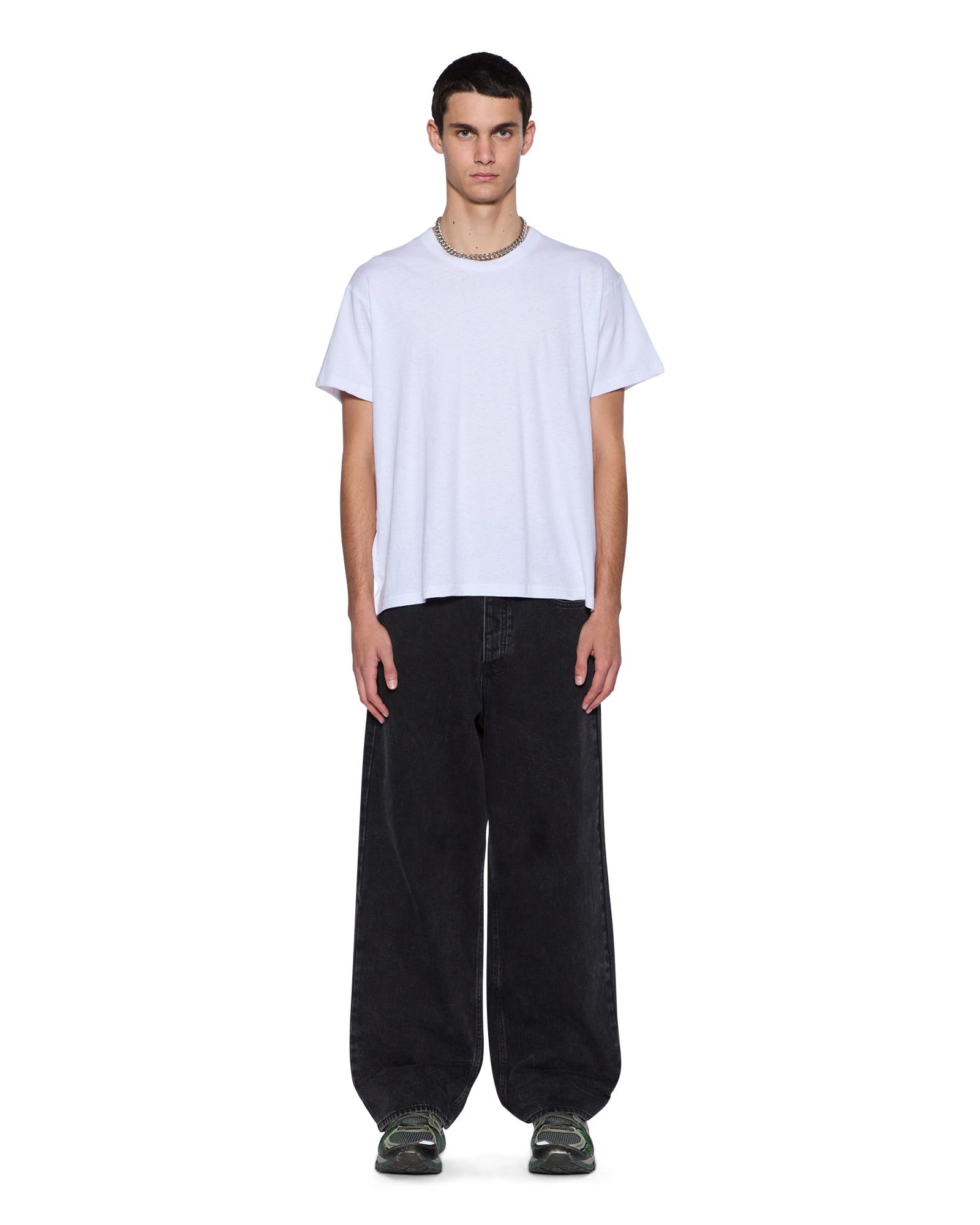 Mens Slub Sid Ss Tee White Tees