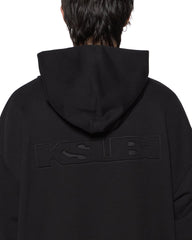 Mens Intruder Ekcess Hoodie Jet Black Fleece