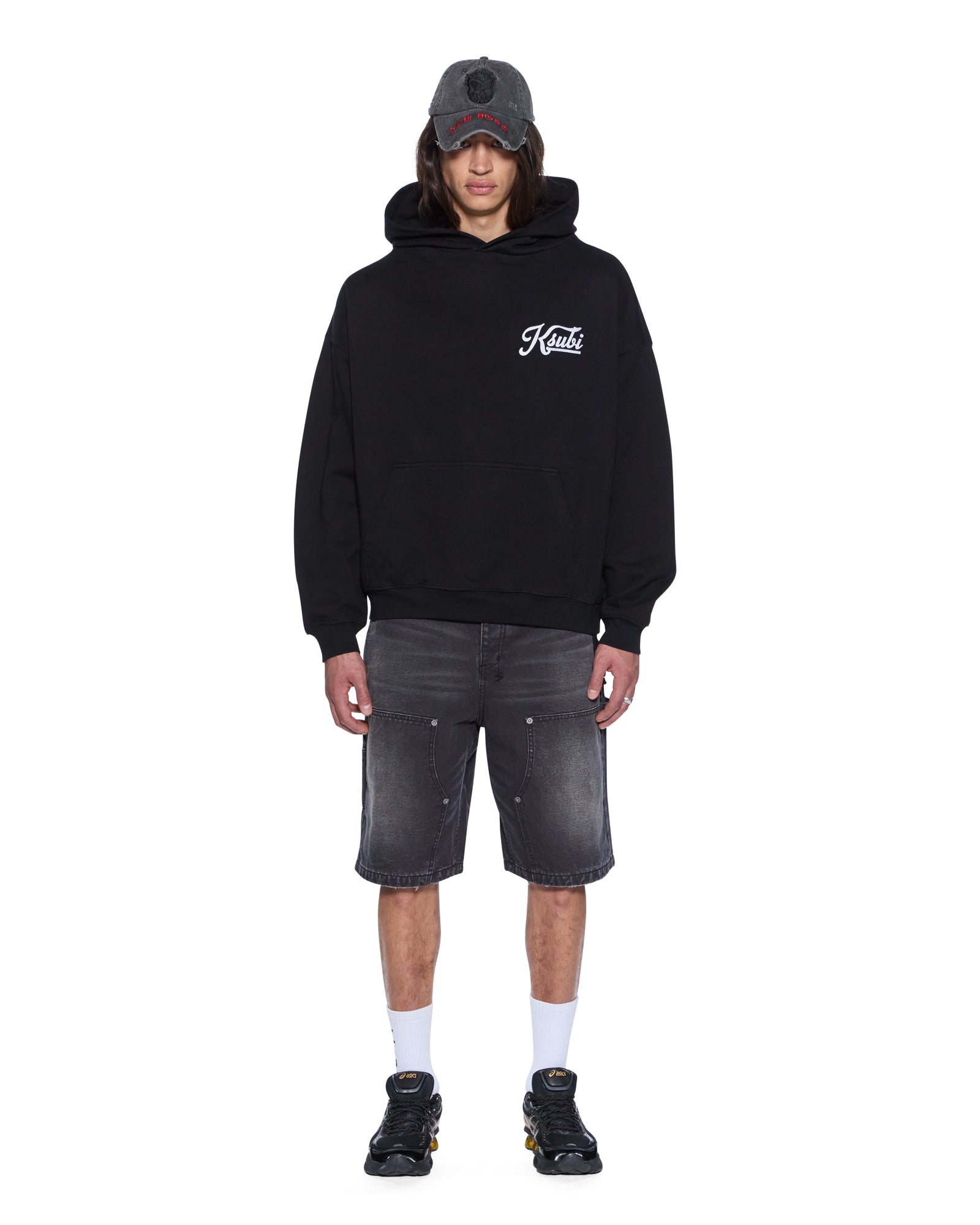 Mens Outfield Ekcess Hoodie Black Fleece