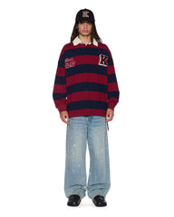 Mens Rugged Rugby Jersey Fire Fade Fashion Tops