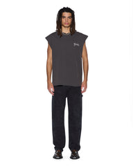 Mens Truckstop Ekcess Cutoff Faded Black Tees