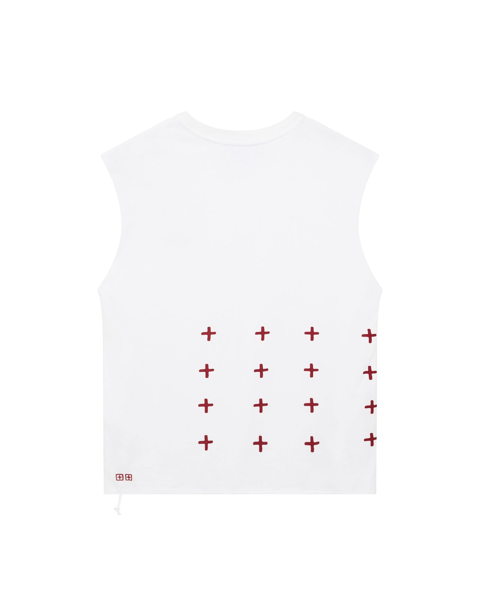 Mens Kingdom Cut Off Biggie Tee White Tees